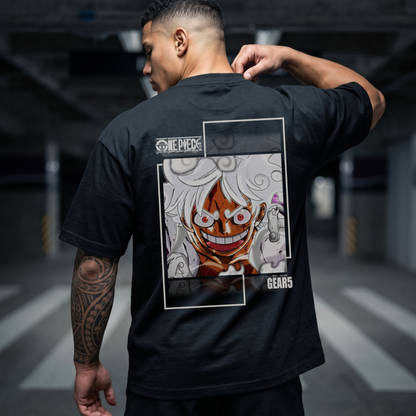 Camiseta Unisex corte Oversized, LUFFY 254 GRSM