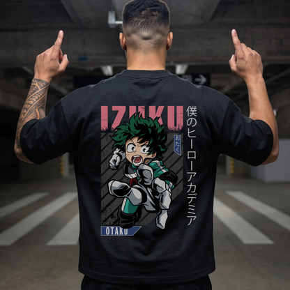 Camiseta Unisex corte Oversized IZUKU, Algodón 254 GRSM