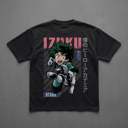 Camiseta Unisex corte Oversized IZUKU, Algodón 254 GRSM