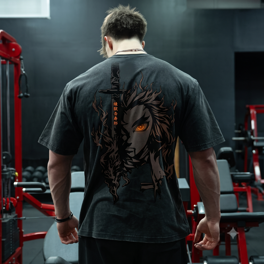 Camiseta Oversize 100% algodón Demon Slayer